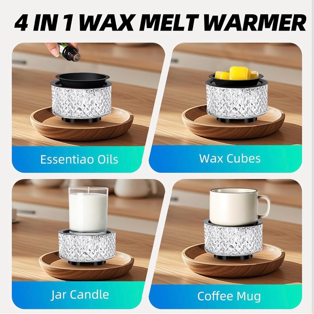 Blue NWT Crystal Wax and Candle Warmer - 2 Designs - Picture 10 of 10